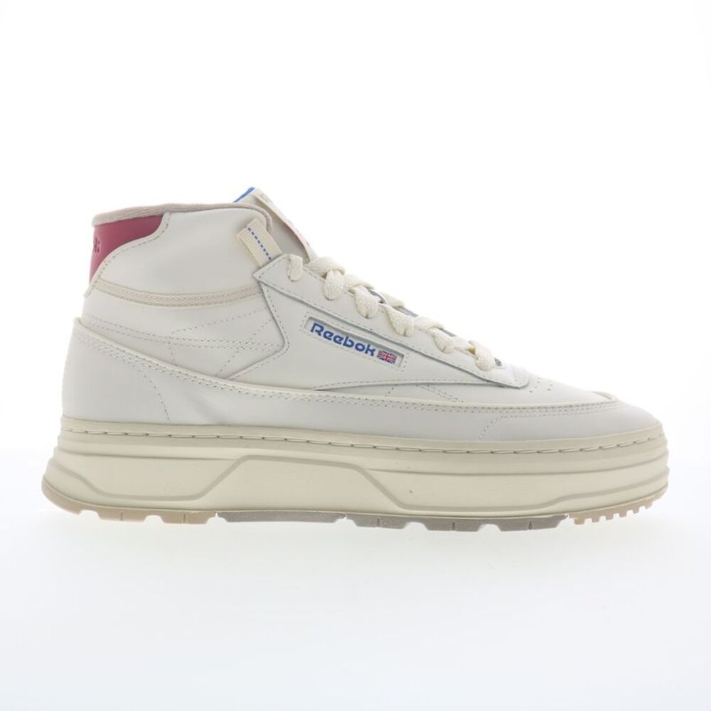 Reebok Womens Club C Geo Mid White Shoes (NWT)